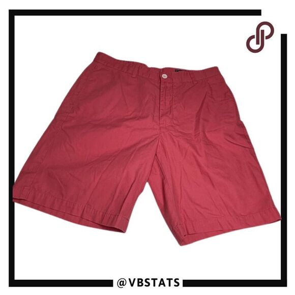 Vineyard Vines By Shep & Ian Men's Flat Front Cotton Chino Shorts Pink Size 34 - Picture 1 of 6